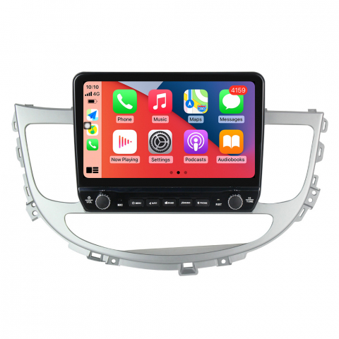 Hyundai - Navigatie dedicata Rohens Genesis 2008-2013 cu butoane rotative model 2024, 4 GB RAM 64 ROM, Quadcore, Android 13, Display QLED, 9", DSP, Carplay, Android Auto, Internet, Youtube , Waze , WI-FI