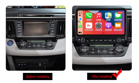 Navigatie dedicata RAV4 2013-2018 cu butoane rotative model 2024, 9 Inch, 2GB RAM 32GB ROM, Quadcore, Android 13, WiFi, Bluetooth, Magazin Play [4]