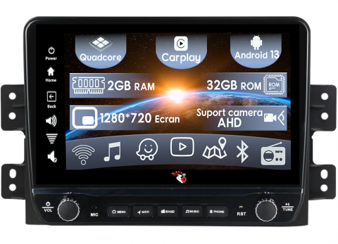 Borrego Mohave 2008-2012 - Navigatie dedicata Borrego Mohave 2008-2012 cu butoane rotative model 2024, 9 Inch, 2GB RAM 32GB ROM, Quadcore, Android 13, WiFi, Bluetooth, Magazin Play