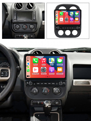 Navigatie dedicata Compass 2009-2015 cu butoane rotative model 2024, 10 Inch, 2GB RAM 32GB ROM, Quadcore, Android 13, WiFi, Bluetooth, Magazin Play [3]