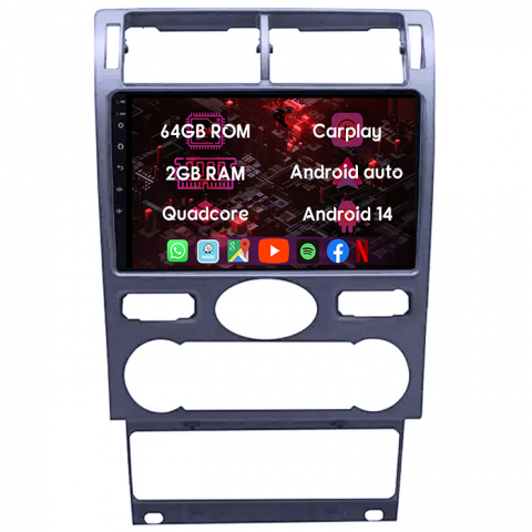 (Resigilata) Navigatie dedicata Ford Mondeo 2000-2007, 2GB RAM 32GB ROM, Quad Core, Display 9" IPS Full HD, Carplay, Android 13, Bluetooth, Magazin Play, Suport camere AHD [5]
