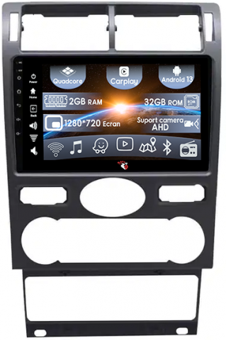 Mondeo 2000-2007 - (Resigilata) Navigatie dedicata Ford Mondeo 2000-2007, 2GB RAM 32GB ROM, Quad Core, Display 9" IPS Full HD, Carplay, Android 13, Bluetooth, Magazin Play, Suport camere AHD