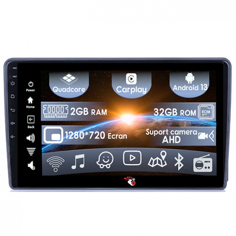 Ford Mondeo 2006-2010 - (Resigilata) Navigatie dedicata Ford Mondeo 2006-2010, Android 13, Wireless Carplay si Android auto 2GB RAM 32 ROM, Display IPS, 10 inch, Microfon Extern