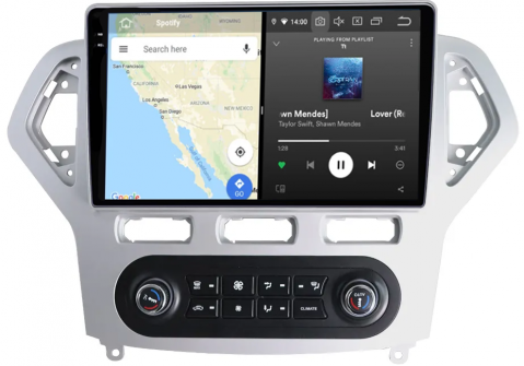 Navigatie dedicata Ford Mondeo 2007-2010, 12GB RAM 256GB ROM, Android 13, Rezolutie 2K, Display QLED, 10.1", DSP, Carplay, Android Auto, Internet, Youtube, Waze, Wi Fi, USB [3]