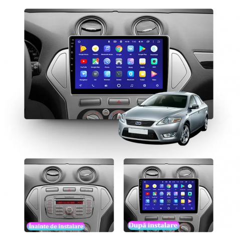 (Resigilata) Navigatie dedicata Ford Mondeo 2007-2010, 2GB RAM 32GB ROM, Quad Core, Display 10" IPS Full HD, Carplay, Android 13, Bluetooth, Magazin Play, Suport camere AHD [2]