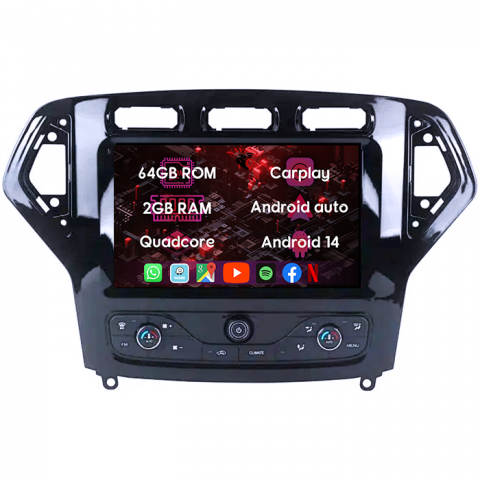 (Resigilata) Navigatie dedicata Ford Mondeo 2007-2011, 2GB RAM 32GB ROM, Quad Core, Display 9" IPS Full HD, Carplay, Android 13, Bluetooth, Magazin Play, Suport camere AHD [7]