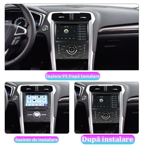 (Resigilata) Navigatie dedicata Ford Mondeo 2013+, 2GB RAM 32GB ROM, Quad Core, Display 9" IPS Full HD, Carplay, Android 13, Bluetooth, Magazin Play, Suport camere AHD [1]