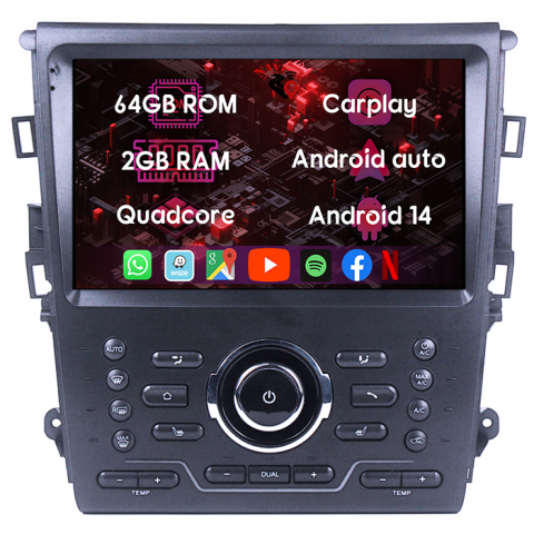 (Resigilata) Navigatie dedicata Ford Mondeo 2014-2019, 2GB RAM 32GB ROM, Quad Core, Display 9" IPS Full HD, Carplay, Android 13, Bluetooth, Magazin Play, Suport camere AHD [6]
