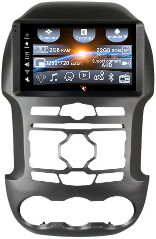Ford - (Resigilata) Navigatie dedicata Ford Ranger 2012-2014, 2GB RAM 32GB ROM, Quad Core, Display 9" IPS Full HD, Carplay, Android 13, Bluetooth, Magazin Play, Suport camere AHD