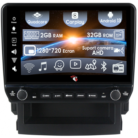 Subaru - Navigatie dedicata Forester 2017-2020 cu butoane rotative model 2024, 9 Inch, 2GB RAM 32GB ROM, Quadcore, Android 13, WiFi, Bluetooth, Magazin Play