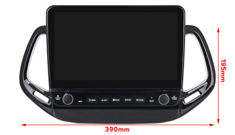 Navigatie dedicata Compass 2016-2018 cu butoane rotative model 2024, 10 Inch, 2GB RAM 32GB ROM, Quadcore, Android 13, WiFi, Bluetooth, Magazin Play [5]
