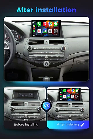 Navigatie dedicata Honda Accord 8th 2008-2013, 12GB RAM 256GB ROM, Android 13, Rezolutie 2K, Display QLED, 9", DSP, Carplay, Android Auto, Internet, Youtube, Waze, Wi Fi, USB [5]