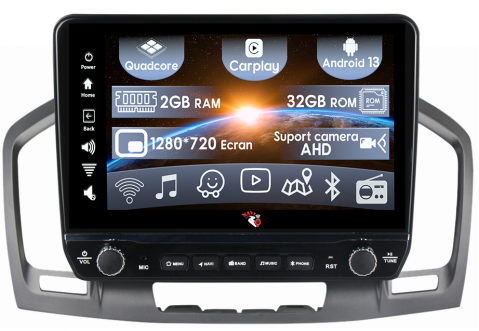 Opel - Navigatie dedicata Insignia 2008-2013, Regal 2009-2013 cu butoane rotative model 2024, 9 Inch, 2GB RAM 32GB ROM, Quadcore, Android 13, WiFi, Bluetooth, Magazin Play