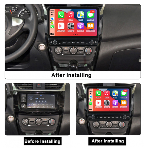 Navigatie dedicata Sylphy 2013-2017 cu butoane rotative model 2024, 10 Inch, 2GB RAM 32GB ROM, Quadcore, Android 13, WiFi, Bluetooth, Magazin Play [4]