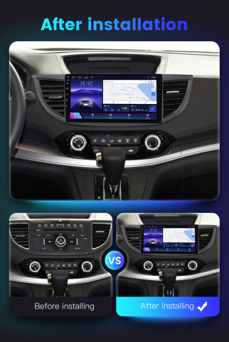 Navigatie dedicata Honda CRV 2012-2017, 4GB RAM 64GB ROM, Octacore, Android 13, Display QLED 10.1", DSP, Carplay, Android Auto, Internet, Youtube, Waze, WIFI, Bluetooth [6]