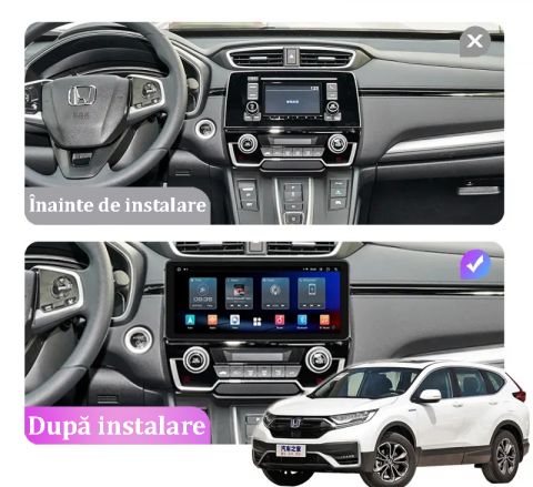 Navigatie dedicata Honda CRV II 2001-2006, 4GB RAM 64GB ROM, Octacore, Android 14, Display QLED 1K 9", Carplay&Android Auto, SIM 4G, Ventilator Activ - Copie [3]