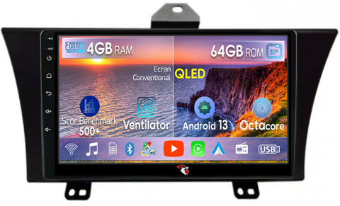 Honda - Navigatie dedicata Honda Elysion 2012-2015, 4GB RAM 64GB ROM, Octacore, Android 13, Display QLED 9", DSP, Carplay, Android Auto, Internet, Youtube, Waze, WIFI, Bluetooth