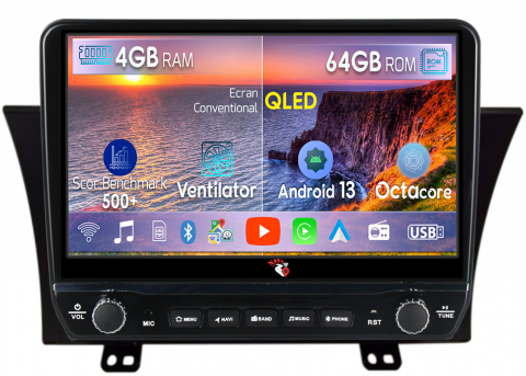 Honda - Navigatie dedicata Honda Elysion 2012-2015 cu butoane rotative model 2024, 4 GB RAM 64 ROM, Quadcore, Android 13, Display QLED, 9", DSP, Carplay, Android Auto, Internet, Youtube , Waze , WI-FI