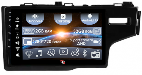 Fit 2014 - (Resigilata) Navigatie dedicata Honda Fit 2014, 2GB RAM 32GB ROM, Quad Core, Display 10" IPS Full HD, Carplay, Android 13, Bluetooth, Magazin Play, Suport camere AHD