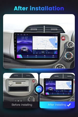 Navigatie dedicata Honda Fit/Jazz 2008-2013, 4GB RAM 64GB ROM, Octacore, Android 13, Display QLED 10", DSP, Carplay, Android Auto, Internet, Youtube, Waze, WIFI, Bluetooth [4]