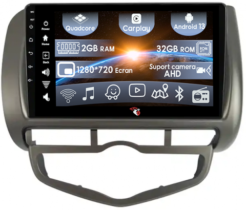 Honda - (Resigilata) Navigatie dedicata Honda Jazz/City 2006, 2GB RAM 32GB ROM, Quad Core, Display 9" IPS Full HD, Carplay, Android 13, Bluetooth, Magazin Play, Suport camere AHD
