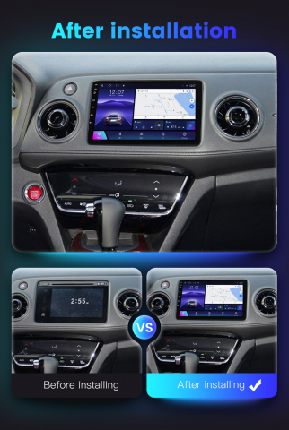 Navigatie dedicata Honda Vezel 2014/HR-V/XR-V, 4GB RAM 32GB ROM, Octacore, Android 14, Display QLED 1K 9", DSP, Carplay&Android Auto, SIM 4G, Bluetooth, Ventilator Activ [4]