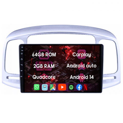 (Resigilata) Navigatie dedicata Hyundai Accent 2006-2011, 2GB RAM 32GB ROM, Quad Core, Display 9" IPS Full HD, Carplay, Android 13, Bluetooth, Magazin Play, Suport camere AHD [9]