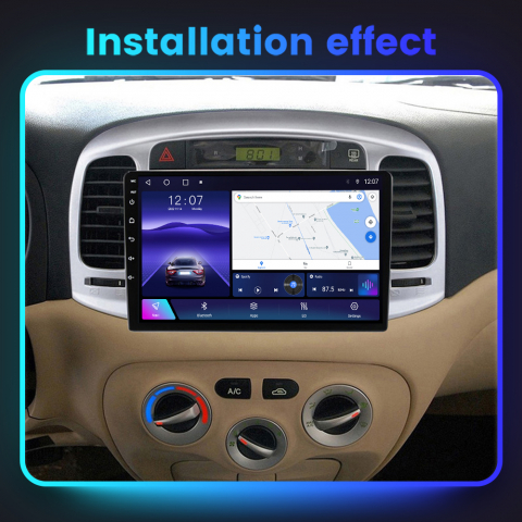 Navigatie dedicata Hyundai Accent 2006-2011, 4GB RAM 64GB ROM, Octacore, Android 13, Display QLED 9", DSP, Carplay, Android Auto, Internet, Youtube, Waze, WIFI, Bluetooth [7]