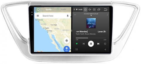 Navigatie dedicata Hyundai Accent 2017-2018, 12GB RAM 256GB ROM, Android 13, Rezolutie 2K, Display QLED, 9", DSP, Carplay, Android Auto, Internet, Youtube, Waze, Wi Fi, USB [3]