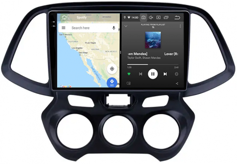 Navigatie dedicata Hyundai Atos 2018+, 12GB RAM 256GB ROM, Android 13, Rezolutie 2K, Display QLED, 9", DSP, Carplay, Android Auto, Internet, Youtube, Waze, Wi Fi, USB [2]
