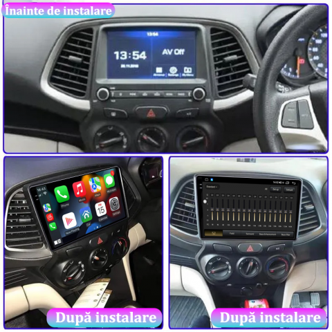 Navigatie dedicata Hyundai Atos 2018+, 12GB RAM 256GB ROM, Android 13, Rezolutie 2K, Display QLED, 9", DSP, Carplay, Android Auto, Internet, Youtube, Waze, Wi Fi, USB [4]