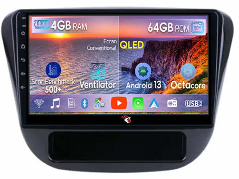 Elantra 2019 - Navigatie dedicata Hyundai Elantra 2019, 4GB RAM 64GB ROM, Octacore, Android 13, Display QLED 9", DSP, Carplay, Android Auto, Internet, Youtube, Waze, WIFI, Bluetooth