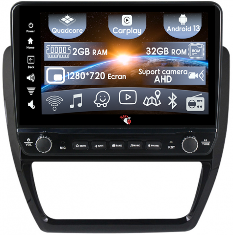 Sagitar 2012-2016 - Navigatie dedicata Sagitar 2012-2016 cu butoane rotative model 2024, 10 Inch, 2GB RAM 32GB ROM, Quadcore, Android 13, WiFi, Bluetooth, Magazin Play