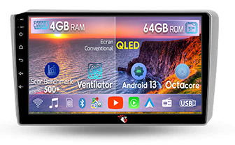 Hyundai - Navigatie dedicata Hyundai Getz 2004-2006, 4GB RAM 64GB ROM, Octacore, Android 13, Display QLED 9", DSP, Carplay, Android Auto, Internet, Youtube, Waze, WIFI, Bluetooth