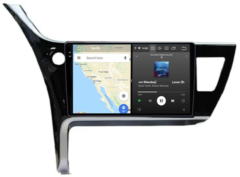 Navigatie dedicata Toyota Corolla 2017-2019, 12GB RAM 256GB ROM, Android 13, Rezolutie 2K, Display QLED, 10.2", DSP, Carplay, Android Auto, Internet, Youtube, Waze, Wi Fi, USB [1]
