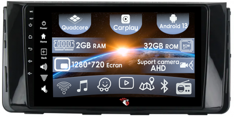 Navigatii Dedicate - (Resigilata) Navigatie dedicata Hyundai H350, 2GB RAM 32GB ROM, Quad Core, Display 9" IPS Full HD, Carplay, Android 13, Bluetooth, Magazin Play, Suport camere AHD