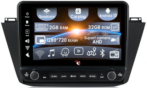 VW Tiguan 2017-2019 - Navigatie dedicata Tiguan 2017-2019 cu butoane rotative model 2024, 10 Inch, 2GB RAM 32GB ROM, Quadcore, Android 13, WiFi, Bluetooth, Magazin Play