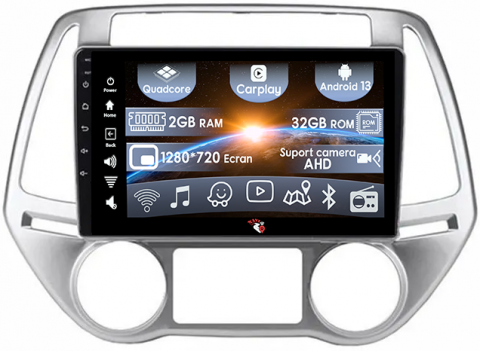 Hyundai - (Resigilata) Navigatie dedicata Hyundai I20 2012-2014, 2GB RAM 32GB ROM, Quad Core, Display 10" IPS Full HD, Carplay, Android 13, Bluetooth, Magazin Play, Suport camere AHD