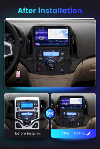 Navigatie dedicata Hyundai i30 2007-2012, 4GB RAM 64GB ROM, Octacore, Android 13, Display QLED 9", DSP, Carplay, Android Auto, Internet, Youtube, Waze, WIFI, Bluetooth [9]