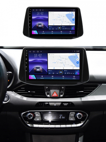 Navigatie dedicata Hyundai I30 2018, 4GB RAM 32GB ROM, Octacore, Android 14, Display QLED 1K 9", DSP, Carplay&Android Auto, SIM 4G, Bluetooth, Ventilator Activ [6]