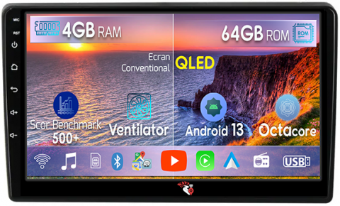 I40 2016 - Navigatie dedicata Hyundai i40 2016, 4GB RAM 64GB ROM, Octacore, Android 13, Display QLED 9", DSP, Carplay, Android Auto, Internet, Youtube, Waze, WIFI, Bluetooth