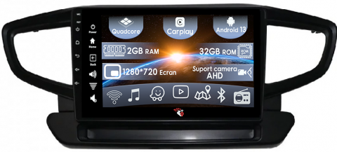 Hyundai - (Resigilata) Navigatie dedicata Hyundai Ioniq 2016-2020, 2GB RAM 32GB ROM, Quad Core, Display 9" IPS Full HD, Carplay, Android 13, Bluetooth, Magazin Play, Suport camere AHD