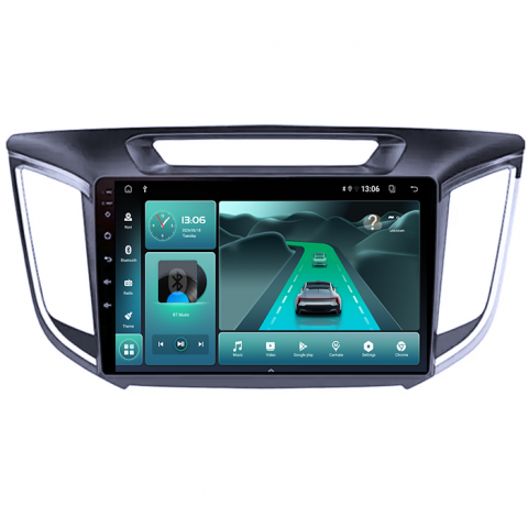 Hyundai - Navigatie dedicata Hyundai IX25/Creta, 8GB RAM 128GB ROM, Octacore, Platforma 7862, Android 14, Display QLED 9”, Suporta camera 360º, DSP, Carplay&Android Auto, SIM 4G, Ventilator Activ