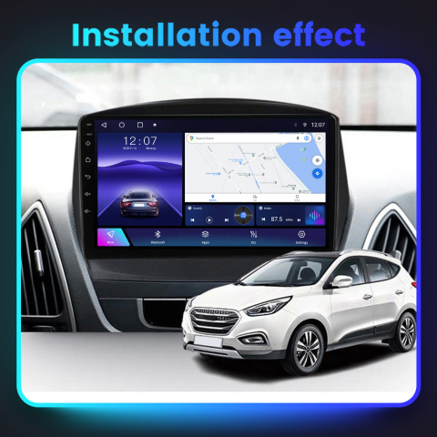 Navigatie dedicata Hyundai IX35 2009-2015, 4GB RAM 32GB ROM, Octacore, Android 14, Display QLED 1K 9", DSP, Carplay&Android Auto, SIM 4G, Bluetooth, Ventilator Activ [6]