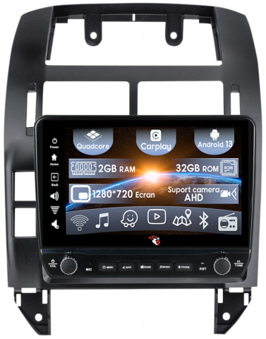 Polo Mk4 2004-2009 - Navigatie dedicata Polo Mk4 2004-2009 cu butoane rotative model 2024, 9 Inch, 2GB RAM 32GB ROM, Quadcore, Android 13, WiFi, Bluetooth, Magazin Play