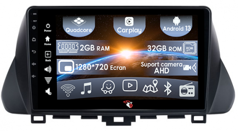 Hyundai - (Resigilata) Navigatie dedicata Hyundai Lafesta 2019, 2GB RAM 32GB ROM, Quad Core, Display 9" IPS Full HD, Carplay, Android 13, Bluetooth, Magazin Play, Suport camere AHD