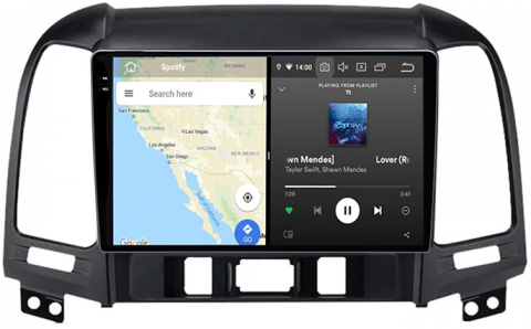 Navigatie dedicata Hyundai Santa Fe, 2005-2012, 12GB RAM 256GB ROM, Android 13, Rezolutie 2K, Display QLED, 9", DSP, Carplay, Android Auto, Internet, Youtube, Waze, Wi Fi, USB [4]