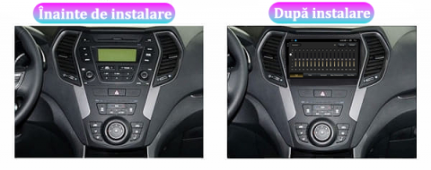Navigatie dedicata Hyundai Santa Fe 2012-2018, 12GB RAM 256GB ROM, Android 13, Rezolutie 2K, Display QLED, 9", DSP, Carplay, Android Auto, Internet, Youtube, Waze, Wi Fi, USB [4]