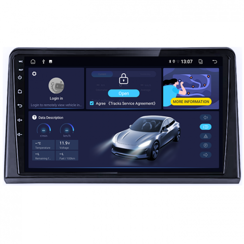 (Resigilata) Navigatie dedicata Hyundai Sonata 7 2017-2019, 2GB RAM 32GB ROM, Quad Core, Display 9" IPS Full HD, Carplay, Android 13, Bluetooth, Magazin Play, Suport camere AHD [6]