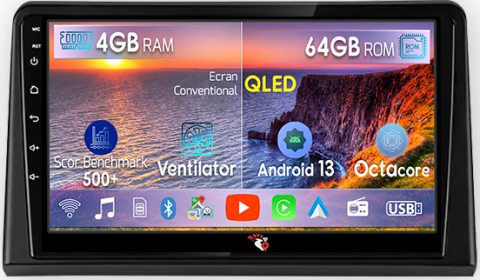 Sonata 7 2017-2019 - Navigatie dedicata Hyundai Sonata 7 2017-2019, 4GB RAM 64GB ROM, Octacore, Android 13, Display QLED 9", DSP, Carplay, Android Auto, Internet, Youtube, Waze, WIFI, Bluetooth